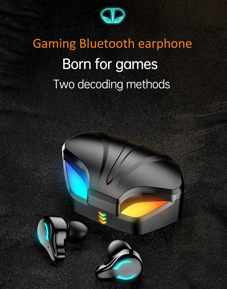 BLE5.1 Low Latency Wireless In Ear Earphones CVC8.0 HSP Wireless Microphone Earbuds