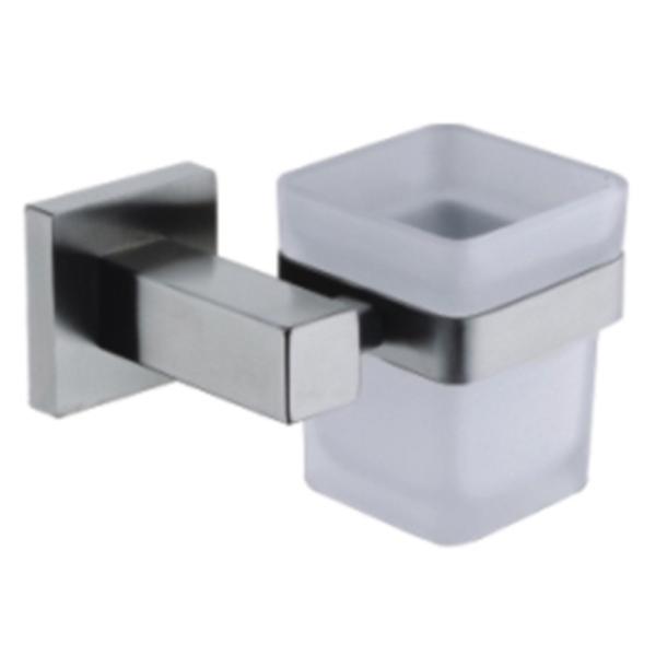 Square design Single Tumbler Holder SUS304 Stainless Steel Bathroom Accessories