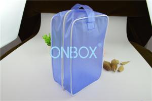 China Carrying Blue Color PVC Gift Bag PVC Handbag With Zipper Closure / Handle wholesale