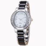 OEM fashion wrist watch with ceramic watch band, ladies' quartz watch ,Ladies