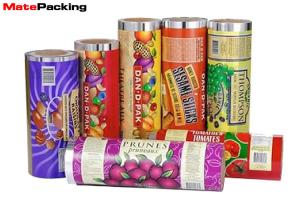 China Custom Flexible Flow Pack Film , Food Grade Laminated Aluminum Foil Film wholesale