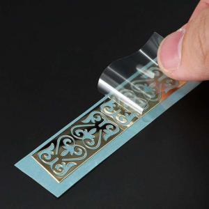 China Waterproof Transparent Clear Label Stickers Transfer Metal Letters Embossed Nickel Decal wholesale