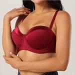 75D-100D Half Cup Sexy Mature Plus Size Bra Women Convertible Straps Push Up
