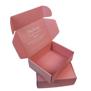 China PDF AI Pink Cardboard Flip Cosmetic Packaging Paper Box Aqueous Coating wholesale