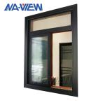 Guangdong NAVIEW Black Aluminum Vertical Sliding Double Hung Window