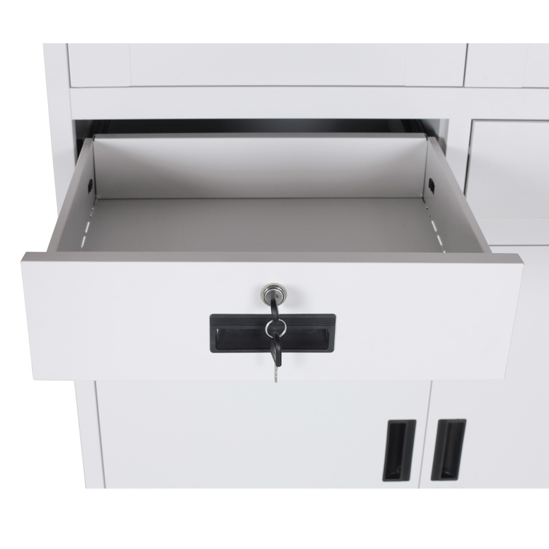 OEM Color Waterproof Fireproof Metal File Cabinet With Glass Door Style