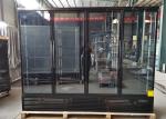 Self Contained Four Door Display Fridge Elegance Black