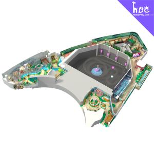 China Indoor Pirate Ship Playground with Slides and Climbing Walls wholesale