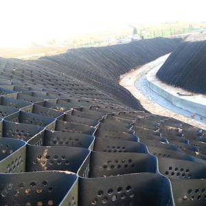 China HDPE Honeycomb Geocell Material Cellweb 100mm Road Basement Ultrasonic Welding wholesale