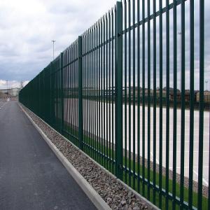 China Hot dipped galvanized security steel D type W type palisade fencing wholesale