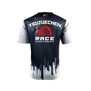 China Custom Logo Tshirts Sustainable Team Racing Men Shirts for Sportswear Enthusiasts wholesale