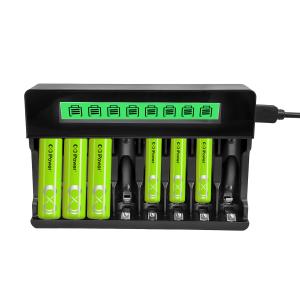 China 8 Slot LED Smart Battery Charger for AA/AAA NIMH Batteries wholesale