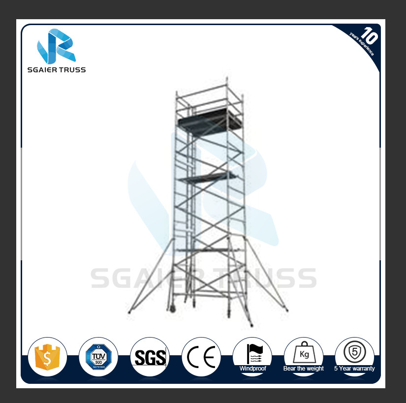 Aluminium Alloy Scaffold Tower , Durable Extension Ladder Scaffolding Beam