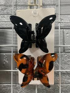 China Girls Sweet Butterfly Claw Clips , Lightweight Plastic Hair Clamp wholesale