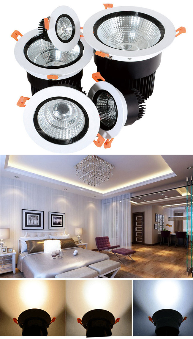 Embedded Ceiling LED Down Light With Reflector 24 Degree / 38 Degree / 60 Degree