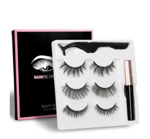 China Silk Magnetic Eyeliner False Lashes , 20mm No Glue False Eyelashes wholesale