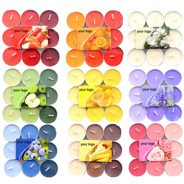12g 24g 4hrs 8 Hours Coloured Tealight Candles Paraffin Wax Mini For Wedding