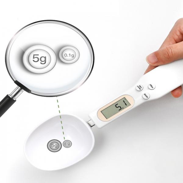 Home Kitchen Electronic Kitchen Scale 500g 0.1g LCD Digital Measuring Food Flour Digital Spoon Scale with Button Battery