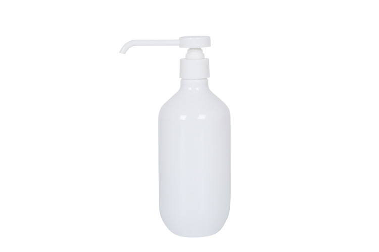 White Empty PET 16oz Shampoo Hair Pump Bottle Hand Sanitizer Pump Bottle Long Nozzle