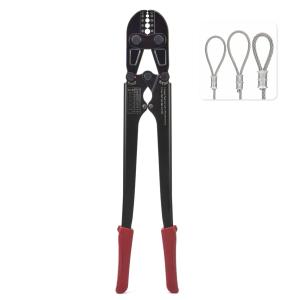 China Non Slip Alloy Wire Rope Sleeve Crimper , Portable Cable Sleeve Crimping Tool wholesale