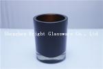 Custom electroplating Glass Candle Holder