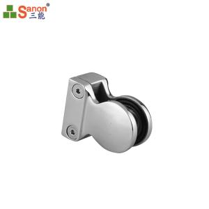 China Custom Stainless Steel Handrail Fittings For Indoor Balcony Railing Glass Clamp 8-12mm wholesale