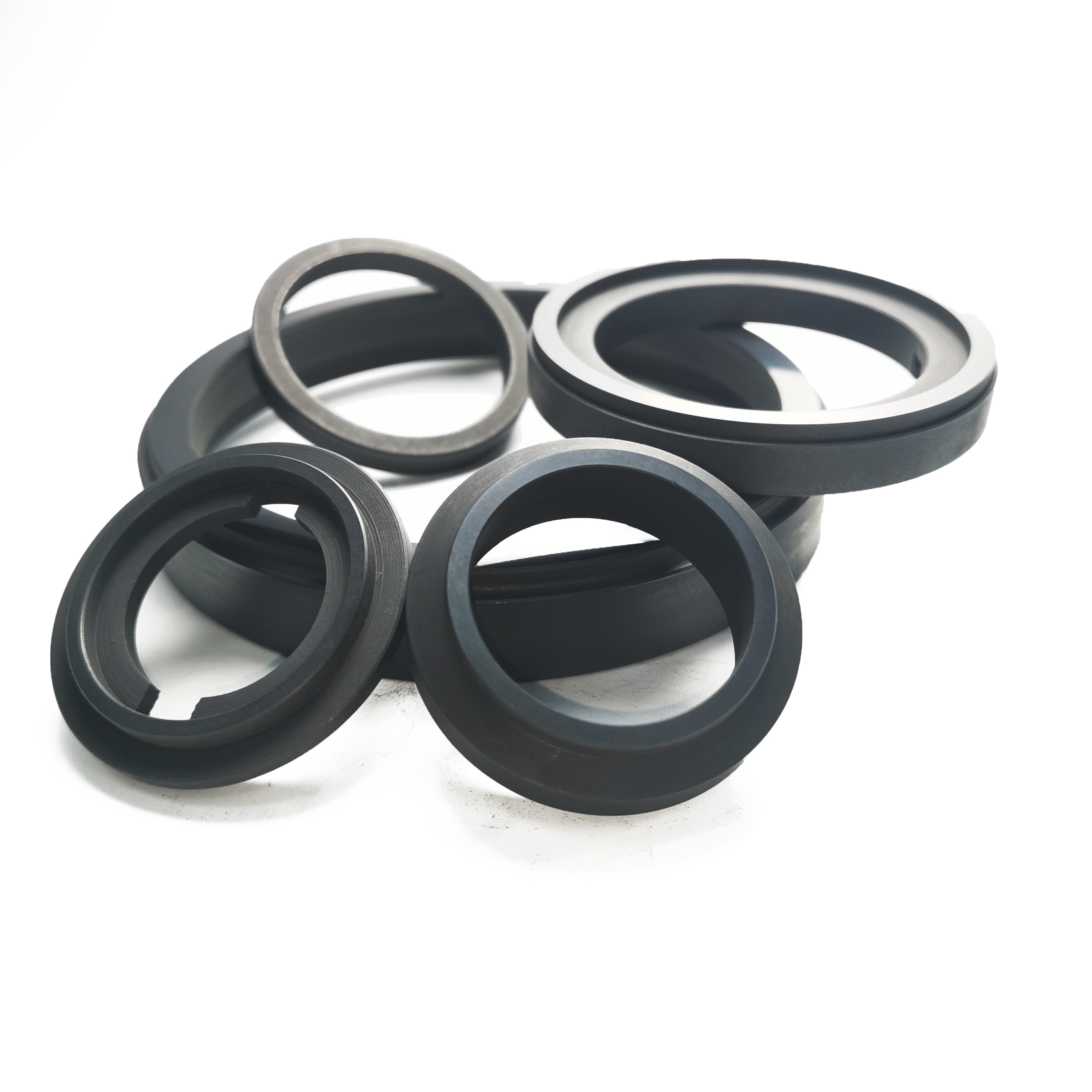 High Purity Carbon Graphite Seals Ring 68-100MPa Corrosion Resistance