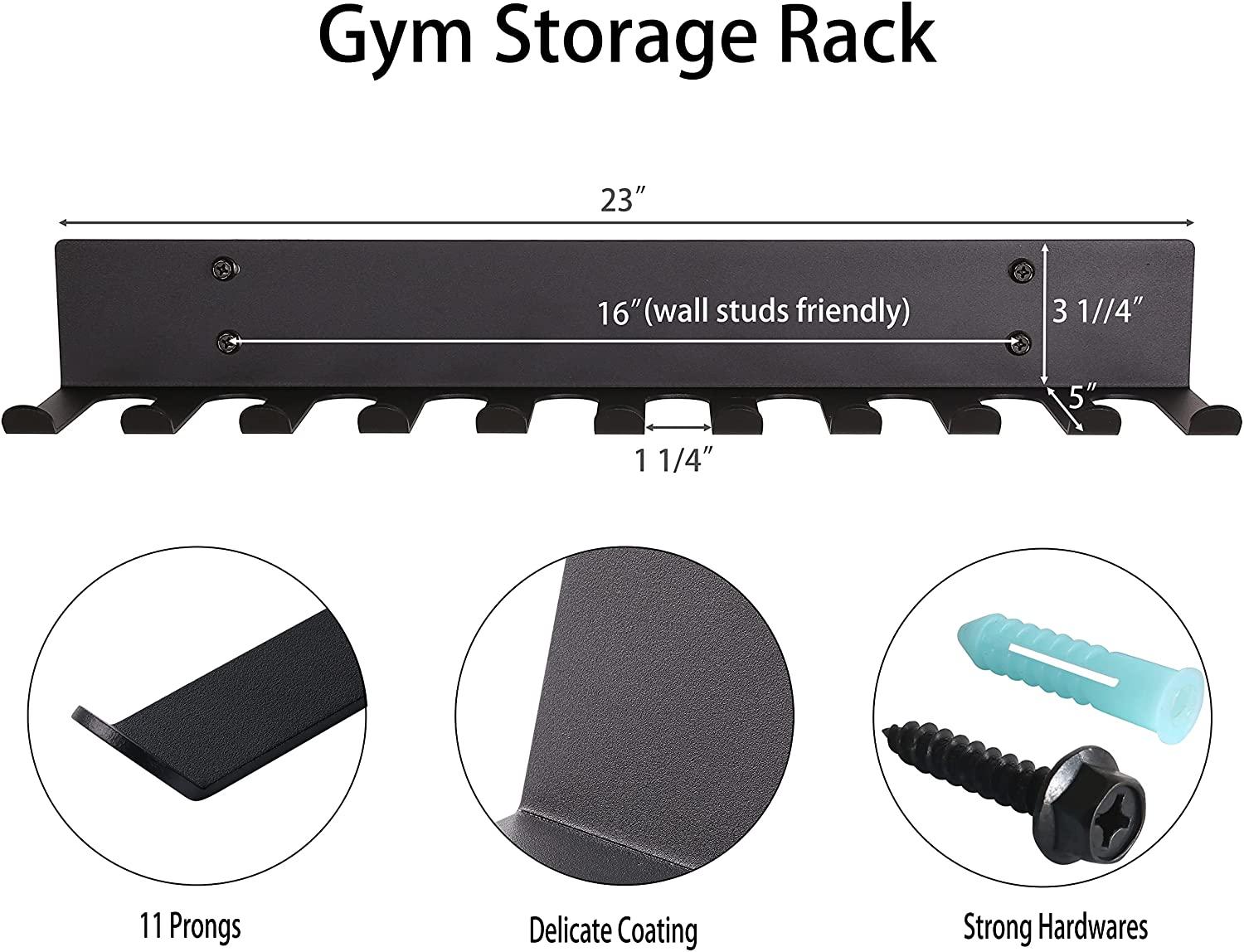 Gym Home Rack Wall-mounted Organizer Storage Holders Racks for Multi-Purpose Workout Gear