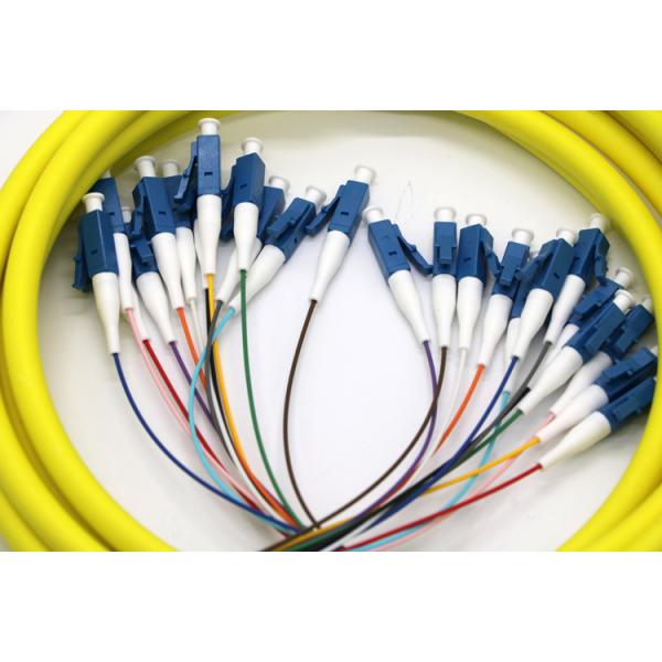 24 Core Multi Fiber Break Out Cable LC/UPC-LC/UPC Strip on 0.9mm tight buffer