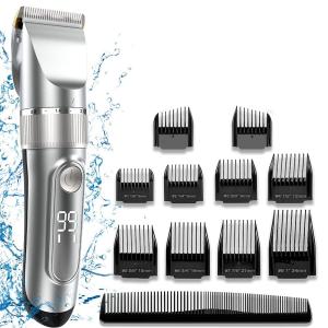 China IPX6 Waterproof FCC Hair Trimmer Set For Men Skinsafe Five Speed Adjustment wholesale