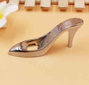 China 3D chrome plating high heels slipper shape beerl bottle opener, Innovative wedding favor wholesale