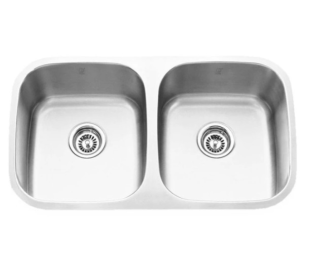 1.5mm Thickness Double Bowl Undermount Stainless Steel Sink