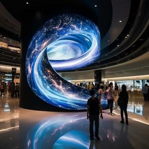 China Outdoor / Indoor Curved LED Video Wall Displays 3840Hz Refresh Rate wholesale
