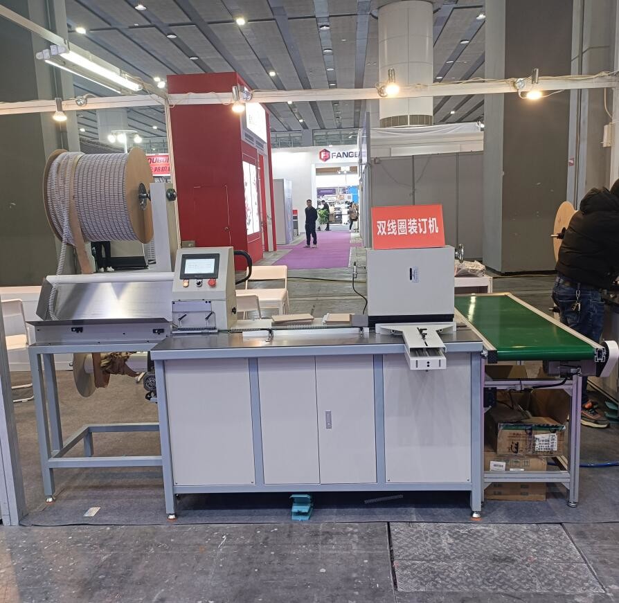 420 MM Wire Book Binding Machine Notebook Making Machine PLC Control Twin Ring Wiro Pressing Equipment
