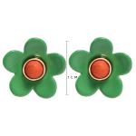 OEM ODM Flower Enamel Earrings 5g/Pair Colorful For Women