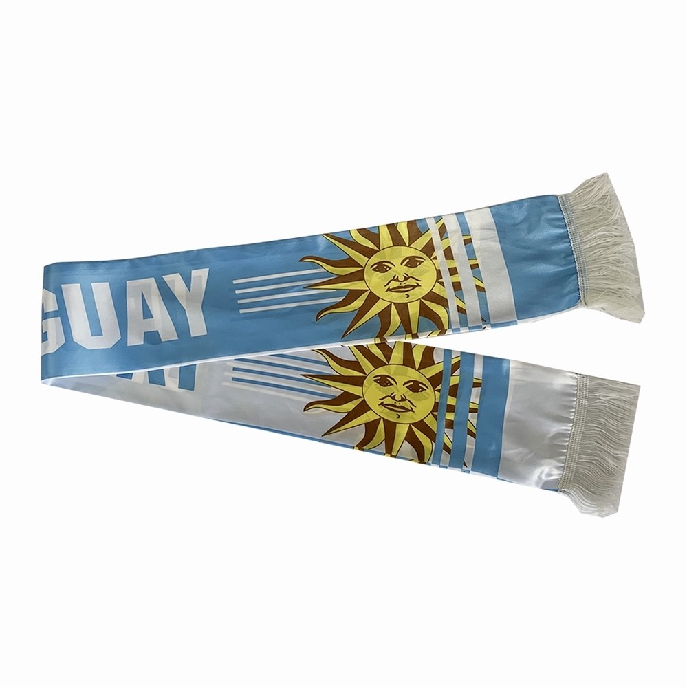 Pantone Color Flag Print Scarf Knitted Polyester Fleece Material