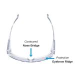 Windproof Medical Protective Goggles , Plastic Clear Medical Safety Glasses