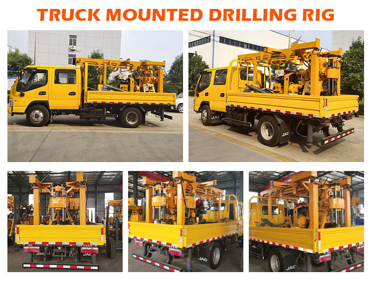 100m 200m Deep Truck Mounted Water Well Drilling Rig High Performance