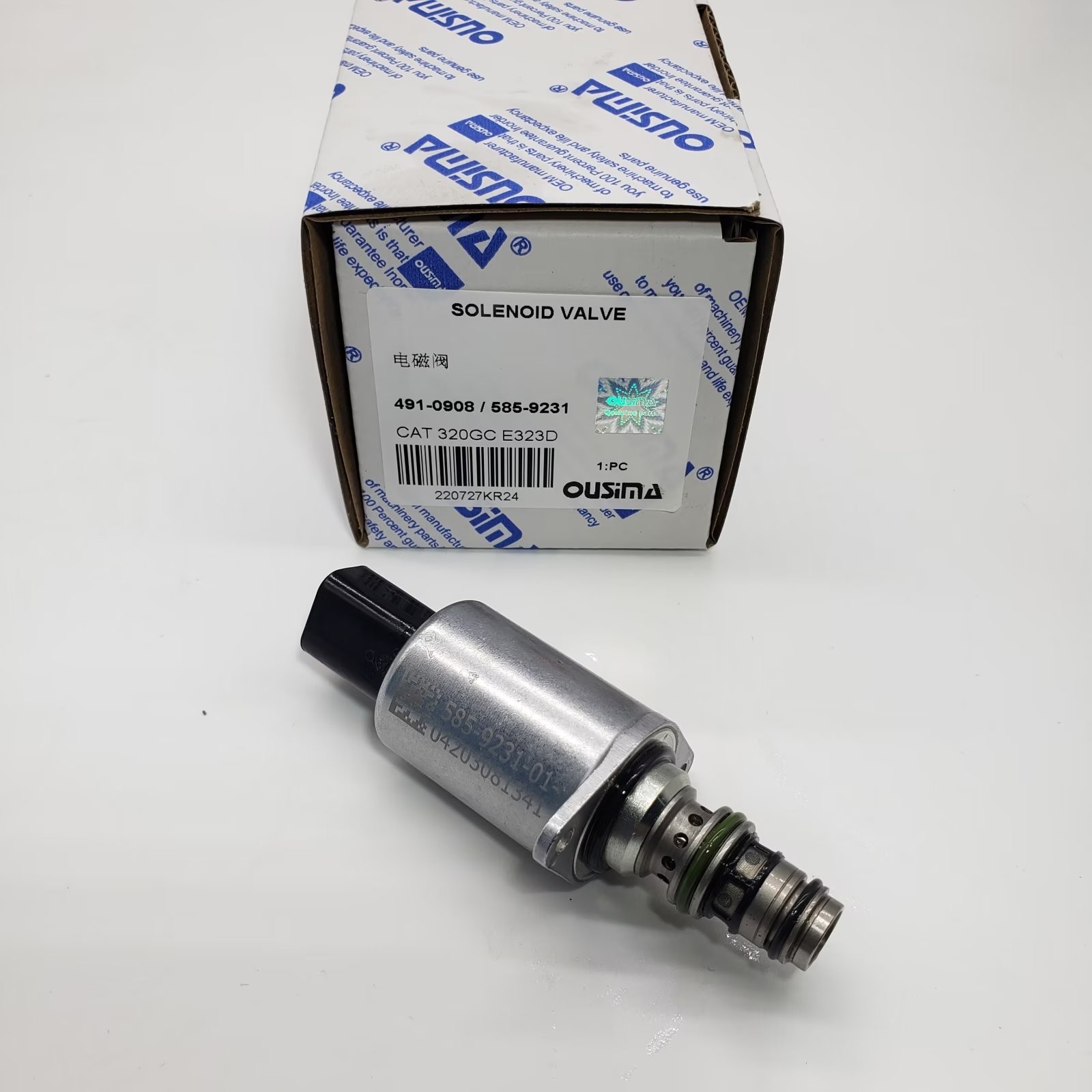 491-0908 585-9231 Excavator Solenoid Valve For 320GC 323GC 336GC