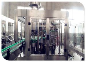 China Aerated Water / Beverage Filling Machine SUS304 Silvery White For Glass Bottle wholesale