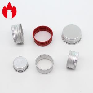 China 20mm 24mm 28mm Metal Aluminum Screw Caps With PE Gasket wholesale
