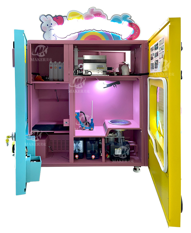 Professional Sweet Electric Sugar Cotton Candy Floss Vending Machine Full Automatic Cotton Candy Machine Factory