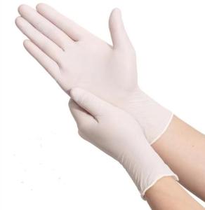 China Anti Allergy White Gloves Disposable 7g Safe Health Nitrile Examination Gloves wholesale