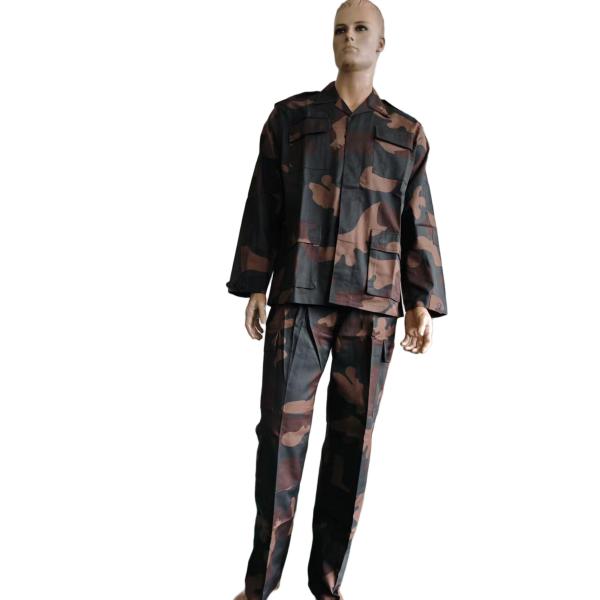 BDU Military Camo Jacket And Pants Set 65% Polyester 35% Cotton Tactical Workwear