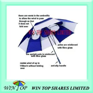 China Windproof and Sunproof Anti Wind Golf Umbrella wholesale