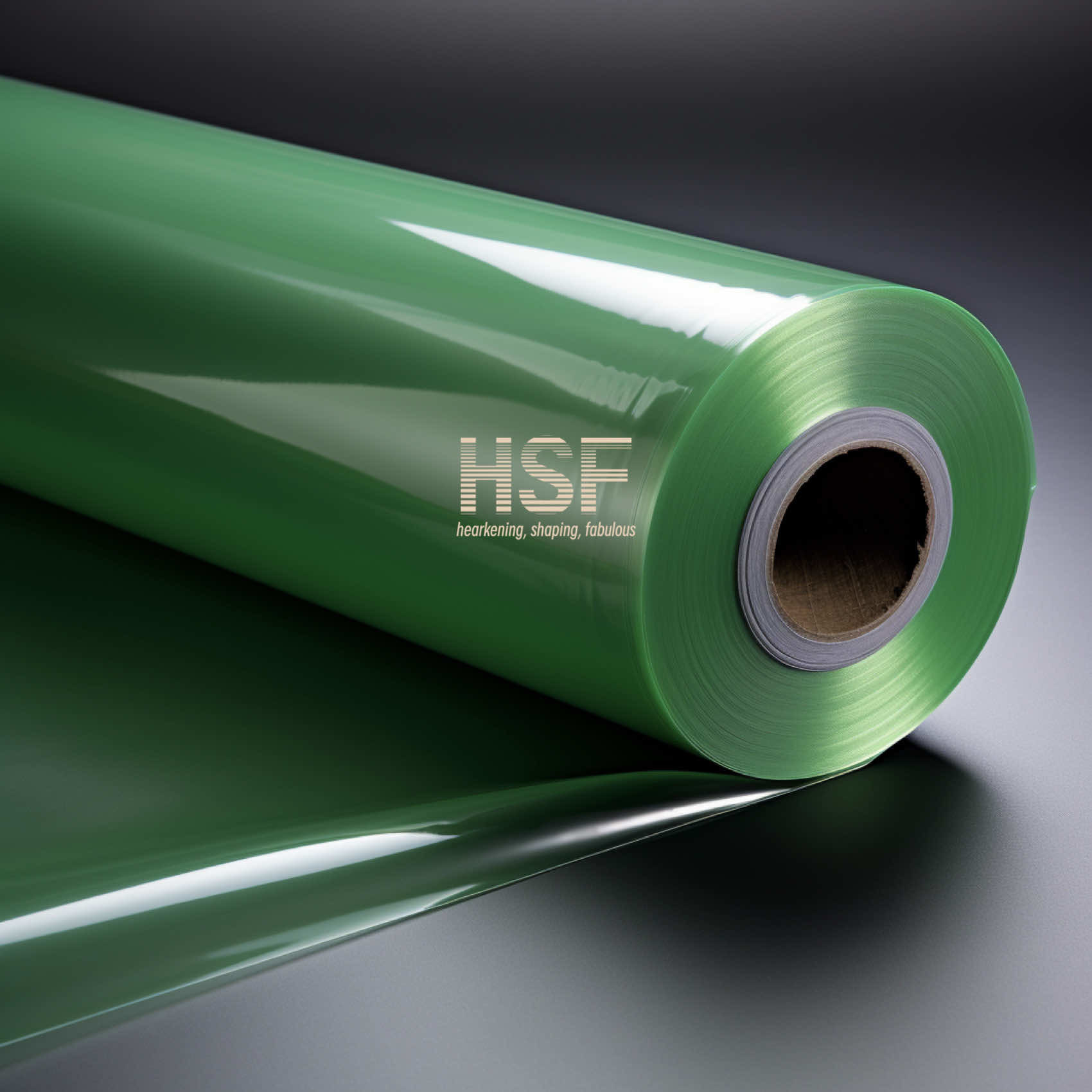 50 Micron Opaque Green Mono Axially Oriented Polyethylene PE Film