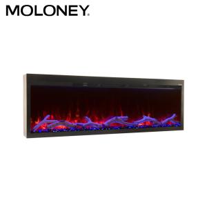 China 1800mm Freestanding Electric Fireplace CE Charming Mixed Color Fire Decorator wholesale
