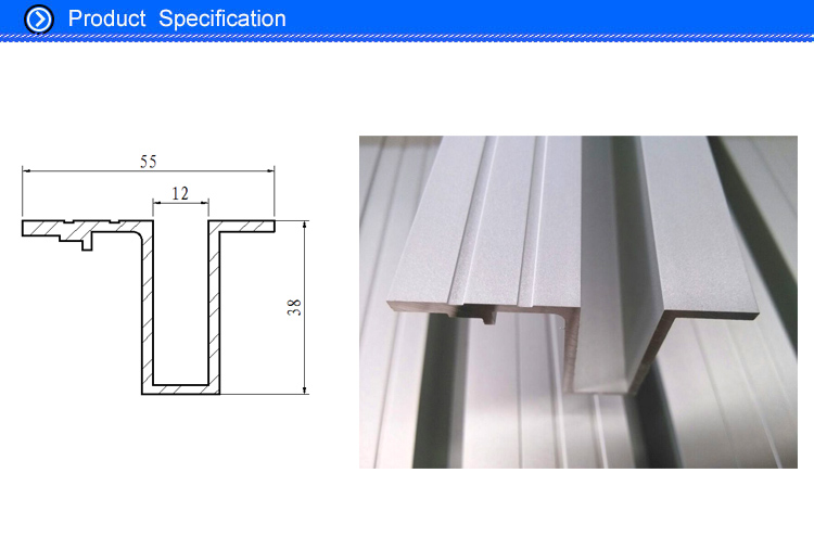 aluminium single groove sill