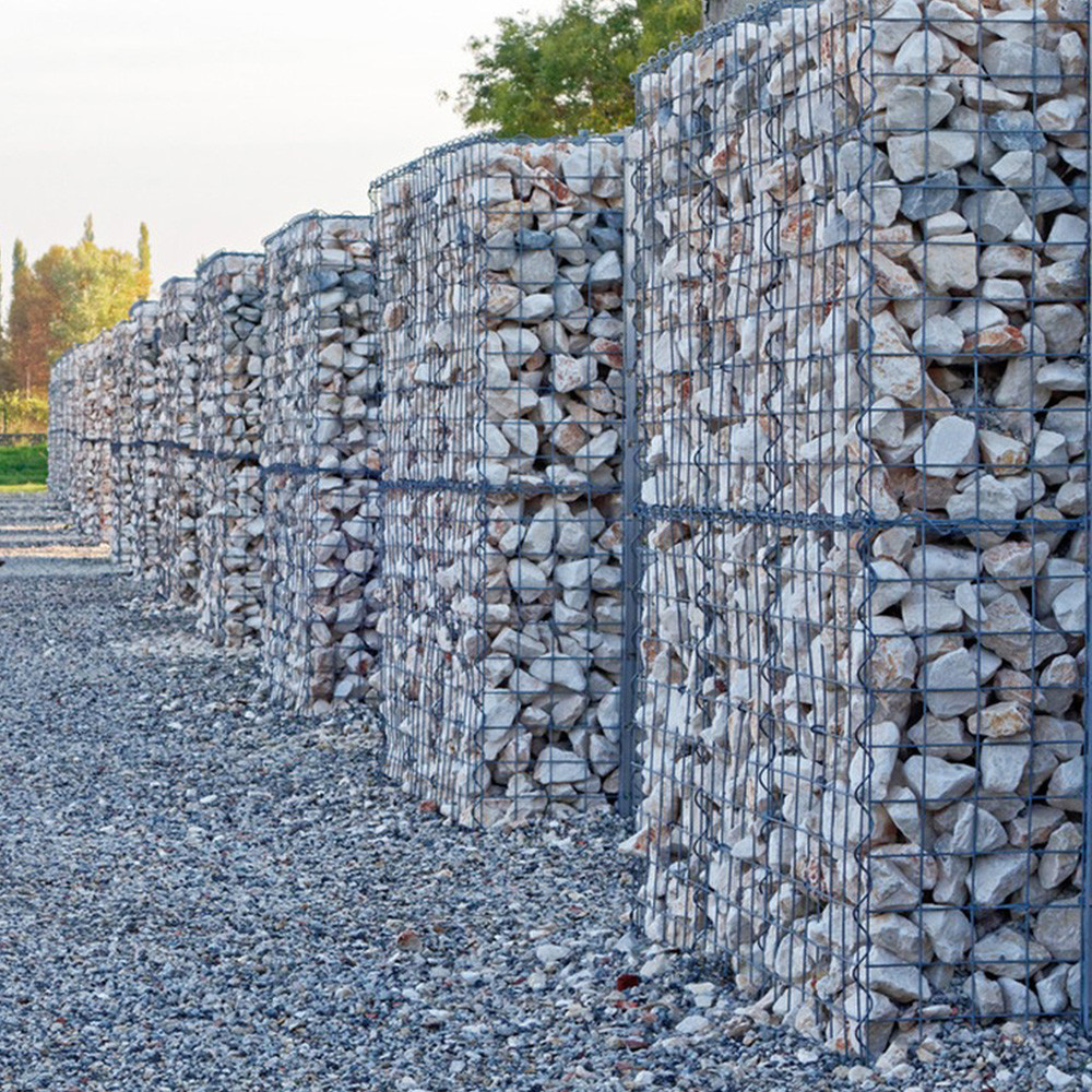 Welded Gabion Fence Garden Landscaping Modern Design Rustproof Steel Mesh CE ISO