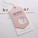 Fashion Folded Clothing Thick 2mm Personalized Hang Tag Debossing